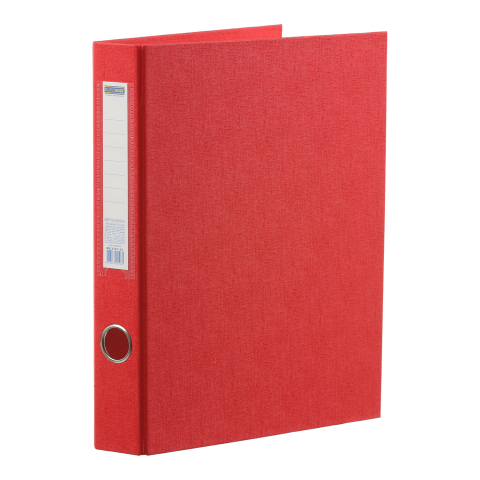 Папка-реєстратор двостороння, 2 D-обр.кільця, А4, ширина торця 40 мм, червона, BM.3101-05 BUROMAX